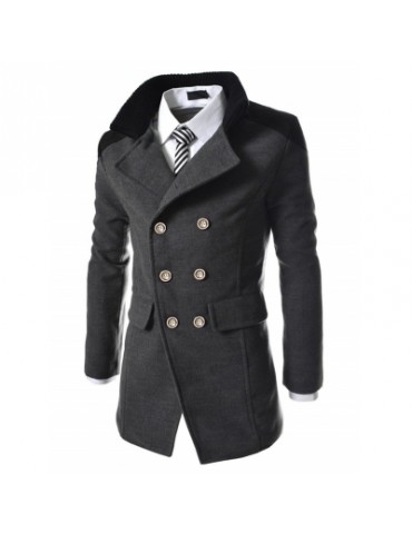 Men\'s Coats Stylish Turn-down Collar Comfort Warm